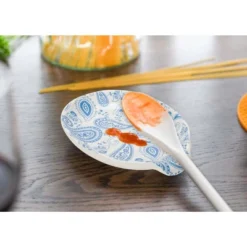 Nat & Jules Blue Paisley 6 X 4 Glossy Ceramic Oval Countertop Spoon Rest -Target KitchenAid GUEST 12f6d6a9 c603 445b 859f 0535bc5dbc59