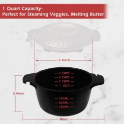 Itopfox Professional Small Microwave Cookware, 1 Quart Steamer For Vegetables, BPA Free & Dishwasher Safe Microwave Cooker 11 Itopfox Professional Small Microwave Cookware, 1 Quart Steamer For Vegetables, BPA Free & Dishwasher Safe Microwave Cooker -Target KitchenAid GUEST 131d6bfe 541b 49b8 a92b a0940f5bb92a