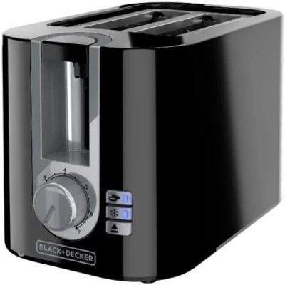 Black & Decker BLACK+DECKER 2-Slice Toaster, 7 Toast Shades, Removable Crumb Tray, Illuminated Bagel, Frozen And Cancel Functions 3 Black & Decker BLACK+DECKER 2-Slice Toaster, 7 Toast Shades, Removable Crumb Tray, Illuminated Bagel, Frozen And Cancel Functions