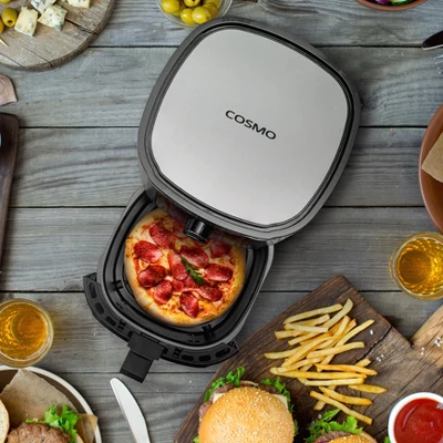 Cosmo COS-58AFAKSS 5.8 Quart Electric Hot Air Fryer With Temperature Control, Timer, Non-Stick Frying Tray, 1400W 11 Cosmo COS-58AFAKSS 5.8 Quart Electric Hot Air Fryer With Temperature Control, Timer, Non-Stick Frying Tray, 1400W - Image 9