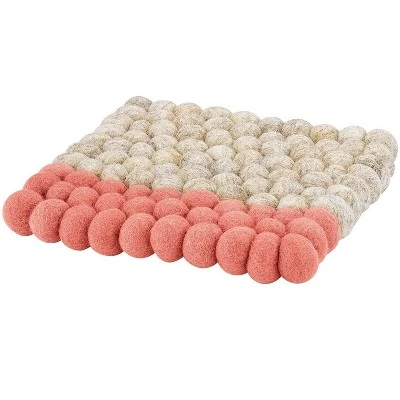 CILIO "Lana Due" Wool Trivet, Square, 8.25" X 8.25" 3 CILIO "Lana Due" Wool Trivet, Square, 8.25" X 8.25"