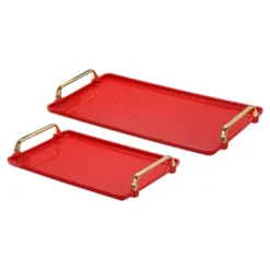 Unique Bargains Modern Rectangular Decorative Plastic Serving Tray 1 Set Of 2 Pcs -Target KitchenAid GUEST 1404ccfd cebe 4c71 8fa5 898a6e90897b