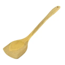 Unique Bargains Wooden Curved Handle Kitchen Cooking Spatula 15" X 3.5" X 0.35" 1 Pc -Target KitchenAid GUEST 1406641a 29df 4105 9dfb e95f678bb79c