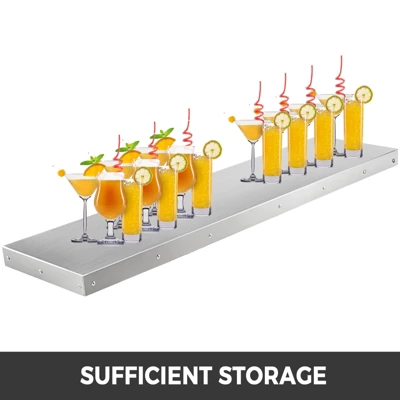 VEVOR Concession Shelf 48L X 12W Inch Stainless Steel Drop Down Folding Serving Food Shelf Stand Serving For Concession Trailer Serving Window,Silver 6 VEVOR Concession Shelf 48L X 12W Inch Stainless Steel Drop Down Folding Serving Food Shelf Stand Serving For Concession Trailer Serving Window,Silver - Image 4