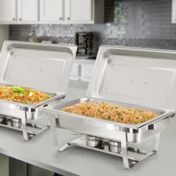 MegaChef 9.5 Quart Foldable Stainless Steel Professional Chafing Dish/Food Warmer/Buffet Server Serving Trays, Set Of 2 18 MegaChef 9.5 Quart Foldable Stainless Steel Professional Chafing Dish/Food Warmer/Buffet Server Serving Trays, Set Of 2 -Target KitchenAid GUEST 142ffd9b acfc 4789 aaac e72a9a54798c