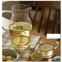 Elle Decor Bedside Pitcher Set, 44-Ounce Carafe With Cup Tumbler Doubles As A Lid, Made Of Borosilicate Glass, Clear -Target KitchenAid GUEST 14357000 2f60 4c43 bd5e bb0777bdf016