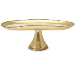 Classic Touch Footed Glass Tray With Gold Brushed Rim -Target KitchenAid GUEST 1442883b 3b3a 4275 8f33 f67e9585097b