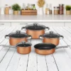 Brentwood 9 Piece Non Stick Cookware Set In Copper -Target KitchenAid GUEST 1447e090 af8d 498d 8b3b adeaf191f6db