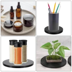 Unique Bargains High-strength Plastic 360-degree Rotating Anti-slip Multi-use Black Swivel Stand 4 Pcs -Target KitchenAid GUEST 14586dca 5b4d 4b31 900c 35a296b996b4 1