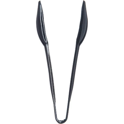 Carlisle 4606-03 6.44" Length X 1.31" Width, Black Color, Plastic Carly Salad Tong - Pack Of 12 3 Carlisle 4606-03 6.44" Length X 1.31" Width, Black Color, Plastic Carly Salad Tong - Pack Of 12