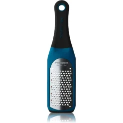 Microplane Artisan Series Coarse Cheese Grater And Zester, Blue