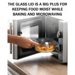 Itopfox Clear Round Glass Casserole With Lid, Microwave & Oven Safe Bakeware, Freezer & Dishwasher Friendly, Easy Grab Baking Dish -Target KitchenAid GUEST 14e837a5 5f07 4053 9ac7 e99e1e09ae92