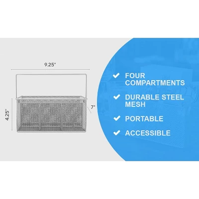 YBM Home Mesh Utensil Condiment Caddy 4 YBM Home Mesh Utensil Condiment Caddy - Image 2