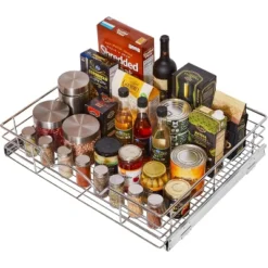 Hold N' Storage - Pull Out Pantry Cabinet Organizer With Anti Rust Chrome Finish, Heavy-Duty, Smooth Slide 25 Hold N' Storage - Pull Out Pantry Cabinet Organizer With Anti Rust Chrome Finish, Heavy-Duty, Smooth Slide -Target KitchenAid GUEST 151b3565 62d3 4756 9f26 5ba79376231b