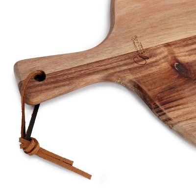 Gibson Elite 3 Piece Acacia Wood Charcuterie Serving Board And Cheese Knife Set In Brown 5 Gibson Elite 3 Piece Acacia Wood Charcuterie Serving Board And Cheese Knife Set In Brown - Image 3