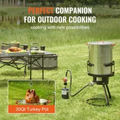 VEVOR Turkey Deep Fryer, 30-qt Turkey Fryer Boiler Steamer Cooker Set, Outdoor Aluminum Seafood Frying Pot, 54,000 BTU Burner Propane Gas Boiler 15 VEVOR Turkey Deep Fryer, 30-qt Turkey Fryer Boiler Steamer Cooker Set, Outdoor Aluminum Seafood Frying Pot, 54,000 BTU Burner Propane Gas Boiler -Target KitchenAid GUEST 15556277 4401 4bdd 82d9 7f239e9522bf