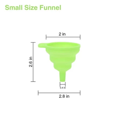 MOVSSOU Kitchen Funnel Set Of 4 Silicone Funnel Foldable Food Funnel Collapsible 6 MOVSSOU Kitchen Funnel Set Of 4 Silicone Funnel Foldable Food Funnel Collapsible - Image 4