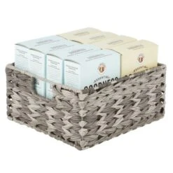 MDesign Woven Farmhouse Pantry Food Storage Bin Basket Box - 3 Pack - Gray Ombre -Target KitchenAid GUEST 15b2c892 7c62 47e0 8e54 1930033cda6b