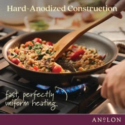 Anolon Advanced Home 11pc Set Bronze: Nonstick Cookware, Hard Anodized Aluminum, Gas & Electric Compatible -Target KitchenAid GUEST 15f1624f fffe 49f8 b864 17fde4561e11