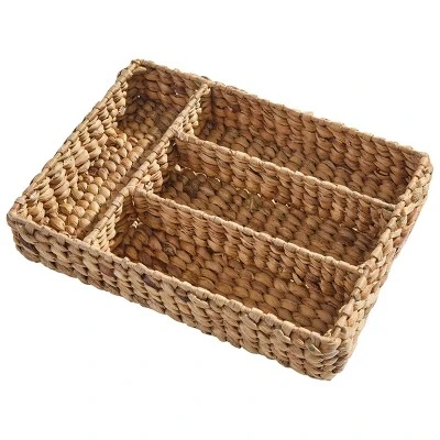 Split P Water Hyacinth Cutlery Basket 5 Split P Water Hyacinth Cutlery Basket - Image 3