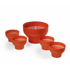 Lekue Jumbo Popcorn Maker With 4 Collapsible Bowls, Platinum Silicone Microwavable Popcorn Bowl Set, Healthy Popcorn Recipes Included -Target KitchenAid GUEST 163b022c 2246 4895 a20a 5f60920852a4