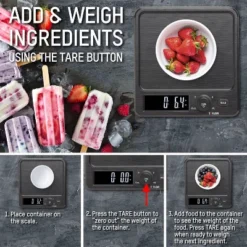 Taylor 22lb Stainless Steel Digital Kitchen Food Scale With Container Black/Gray: Oversized Display, 22lb Capacity 18 Taylor 22lb Stainless Steel Digital Kitchen Food Scale With Container Black/Gray: Oversized Display, 22lb Capacity -Target KitchenAid GUEST 165fdd19 d9c6 40e8 b9f5 210c31a29097