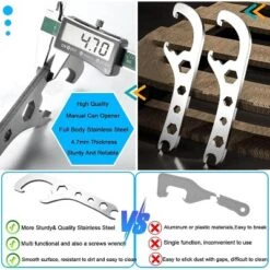 Opener Spanner For Home Industrial Use Portable Multi-Size Multifunctional Adjustable Wrench 2pcs
