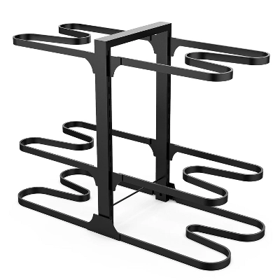 6-Tier Pots And Pans Organizer Under Cabinet, 15.75" Height Heavy Duty Pot And Pan Organizer Kitchen Cabinet Organization And Storage For Cookware 9 6-Tier Pots And Pans Organizer Under Cabinet, 15.75" Height Heavy Duty Pot And Pan Organizer Kitchen Cabinet Organization And Storage For Cookware - Image 7