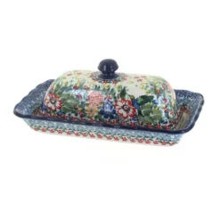 Blue Rose Polish Pottery A65 Ceramika Artystyczna Butter Dish -Target KitchenAid GUEST 16fa563a 3265 48b2 94ca 3e6f658799b7