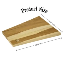 SEVOBAL Serving Platters Handmade Teak Wood Cheese And Bread Board With Asymmetrical Modern Design For Cakes, Appetizers, Brown, 8.07"*10.04"*0.59" -Target KitchenAid GUEST 175a86d2 b03b 4b32 83cb a46d957f6ed2