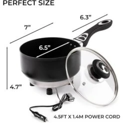 Zone Tech 12V Frying Pan And Saucepan Set With Glass Lids, Portable Non-Stick 7.5-inch Pan And 2-Quart Pot, Stay-Cool Handles, Rapid Heat Up, Portable -Target KitchenAid GUEST 1781fd98 7691 4700 8e0c 9d9a9e52c4f3