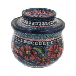 Blue Rose Polish Pottery 1512 Zaklady French Butter Dish -Target KitchenAid GUEST 17880abc 428e 4594 a320 29c280f4d96e