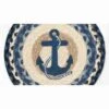 Earth Rugs Navy Anchor Decorative Printed Round Trivet 10" Rustic Coastal Accent -Target KitchenAid GUEST 17b1ce1d e535 4cea a4b5 4e1b88218315