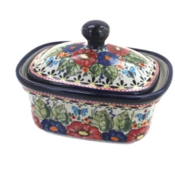 Blue Rose Polish Pottery 1188 Zaklady Butter Tub -Target KitchenAid GUEST 18431be5 9cf2 4c2a a83b b1169395ba29