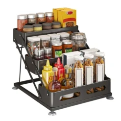 CuisinSmart 3-Tiers Countertop Spice Rack, Adjusted Height 10-10.8In, Tiered Spice Rack With Non-Slip Suction Cups, Space-Saving For Kitchen Desktop 13 CuisinSmart 3-Tiers Countertop Spice Rack, Adjusted Height 10-10.8In, Tiered Spice Rack With Non-Slip Suction Cups, Space-Saving For Kitchen Desktop -Target KitchenAid GUEST 1848bfd9 b113 4310 88cf 4b03f15278d9