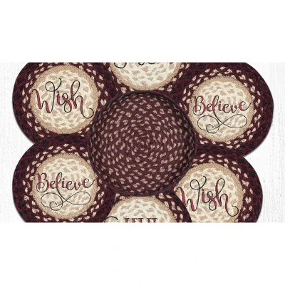 Earth Rugs Holiday Festive Round Trivets In Basket – Farmhouse Rustic Dining Set 3 Earth Rugs Holiday Festive Round Trivets In Basket – Farmhouse Rustic Dining Set