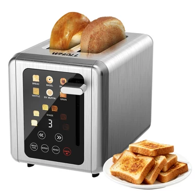 WHALL ULTRA 2 Slice Toaster, Touchsreen Toaster 2 Slice, Stainless Steel Toaster, Bread Toaster, Bagel Toaster With Wide Slot 10 WHALL ULTRA 2 Slice Toaster, Touchsreen Toaster 2 Slice, Stainless Steel Toaster, Bread Toaster, Bagel Toaster With Wide Slot - Image 8