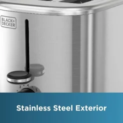 Black & Decker BLACK+DECKER 2-Slice Toaster With 7 Toast Shade Settings, Extra-Wide Slots For Bagels, Stainless Steel Exterior Finish -Target KitchenAid GUEST 18eadec4 a154 45fb acba 8b1e3141141d