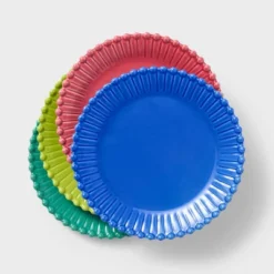 4pc Beaded Stoneware Appetizer Plate Set Pink/Teal/Light Green/Blue - Tabitha Brown For Target: Microwave & Dishwasher Safe -Target KitchenAid GUEST 191fff5d 2c95 4feb a002 1768cb513756