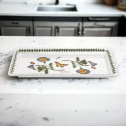 Portmeirion Botanic Garden Sandwich Tray (11.75"x5.25") - Convolvulus Motifs - Fine Porcelain - Dishwasher, Microwave, Freezer, Oven Safe -Target KitchenAid GUEST 1947194d 1f14 433e ac00 ead9547c8c73