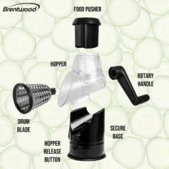 Brentwood Rotary Grater With Handle And Stainless Steel Drum Blades, Black 16 Brentwood Rotary Grater With Handle And Stainless Steel Drum Blades, Black -Target KitchenAid GUEST 195b0c5c ee3b 43f8 9966 3bb4f2c60879