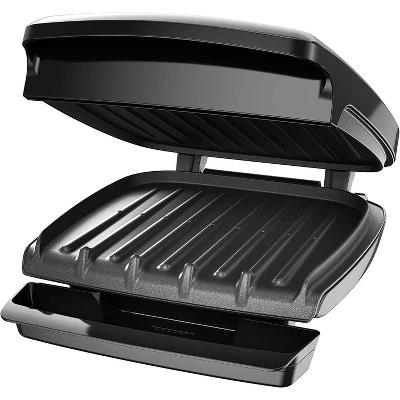 George Foreman GR340FBX 4-Serving Classic Plate Electric Indoor Grill And Panini Press, Black 9 George Foreman GR340FBX 4-Serving Classic Plate Electric Indoor Grill And Panini Press, Black - Image 7