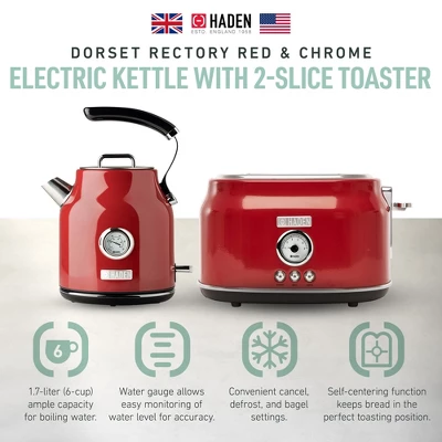 Haden Retro Toaster And Electric Kettle 3 Haden Retro Toaster And Electric Kettle