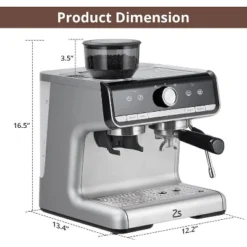 Espresso Machine With Grinder - 20 Bar Professional Coffee Maker, Built-in Milk Frother, 95oz Water Tank & 30 Grind Settings -Target KitchenAid GUEST 1a00d0f3 556a 4d5e a443 41c81cadbf43