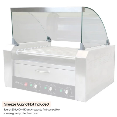 PartyHut Commercial Hot Dog Machine 11 Roller And 30 Hotdog Grill Cooker With Bun Warmer 6 PartyHut Commercial Hot Dog Machine 11 Roller And 30 Hotdog Grill Cooker With Bun Warmer - Image 4