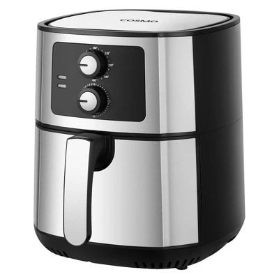 Cosmo COS-58AFAKSS 5.8 Quart Electric Hot Air Fryer With Temperature Control, Timer, Non-Stick Frying Tray, 1400W 7 Cosmo COS-58AFAKSS 5.8 Quart Electric Hot Air Fryer With Temperature Control, Timer, Non-Stick Frying Tray, 1400W - Image 5