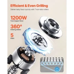 VEVOR Hot Dog Roller, 18 Hot Dog 7 Rollers, Stainless Steel Sausage Grill Cooker, 1200W Hot Dog Machine, Silver 15 VEVOR Hot Dog Roller, 18 Hot Dog 7 Rollers, Stainless Steel Sausage Grill Cooker, 1200W Hot Dog Machine, Silver -Target KitchenAid GUEST 1b84c085 0114 4add bb48 26ec78b6a7cf