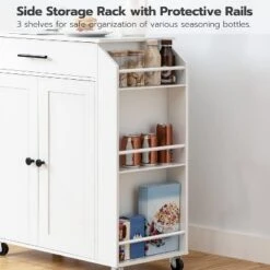 MaseiKar Kitchen Island With Power Outlet, Kitchen Storage Island With Spice Rack, Rolling Kitchen Cart On Wheels, For Kitchen And Dining Room 16 MaseiKar Kitchen Island With Power Outlet, Kitchen Storage Island With Spice Rack, Rolling Kitchen Cart On Wheels, For Kitchen And Dining Room -Target KitchenAid GUEST 1b963ce9 e694 488d 9f3f 6b5e50682389