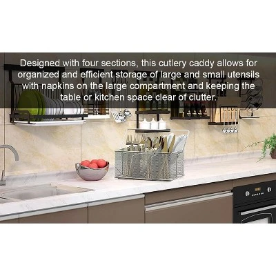 YBM Home Mesh Utensil Condiment Caddy 5 YBM Home Mesh Utensil Condiment Caddy - Image 3