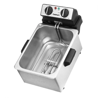 Cuisinart 4qt Deep Fryer - Stainless Steel - CDF-200P1: Electric Oil Fryer, 1800W, Silver, Includes Fry Basket 4 Cuisinart 4qt Deep Fryer - Stainless Steel - CDF-200P1: Electric Oil Fryer, 1800W, Silver, Includes Fry Basket - Image 2